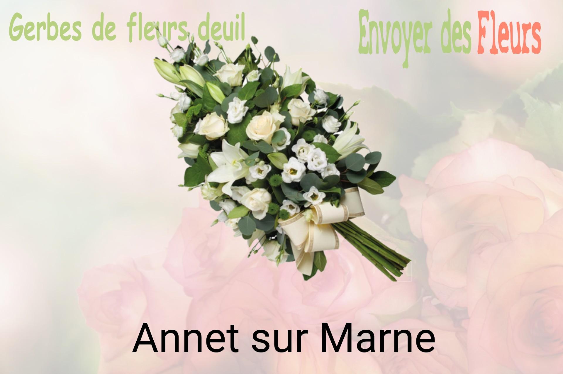 Gerbe de fleurs de deuil livrée à Annet-sur-Marne